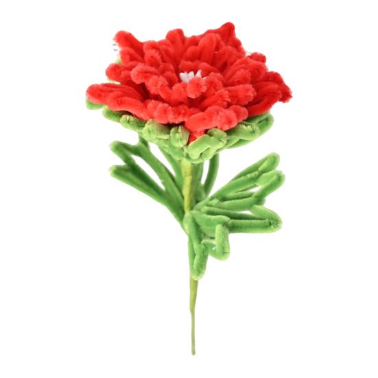 

Finished Pipe Cleaner Flower Handmade Chenille Stem Red Peony Flower for Women Mother Wife Valentine s Birthday Wedding Home Decor червоний