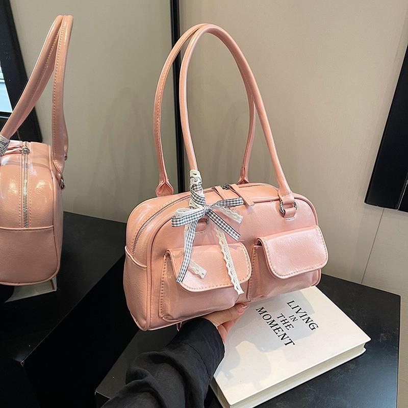 Bowling Bag Niche Boston Single Shoulder Handbag Underarm Bag