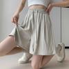 Ice Silk Women's Summer Sports Shorts - Petite, Elastic Waist, Slimming, Loose Wide Leg, Five-Point Pants