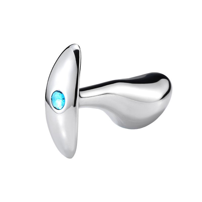 Aluminum Alloy Snake Head G-Spot Metal Butt Plug for Female Masturbation