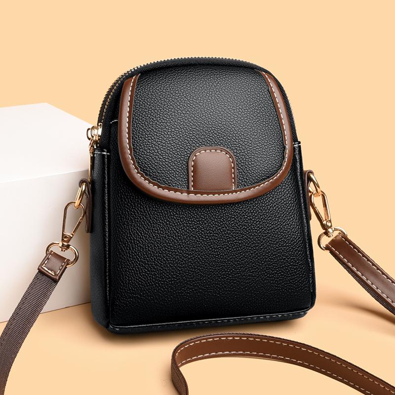 Mini Square Bags Bag Versatile Crossbody Shoulder Bag Casual Trendy Leather Bag Cellphone Bag for Women
