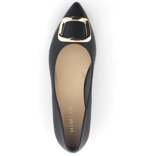 HIMIKO/Himiko/[WEB Exclusive] Buckle Design Low Heel Pumps/640004 Black 250