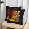 Transformers Autobots 2 Stück Quadratische Kissenhülle Kissenbezug Kissen Reißverschluss Dekorativ Komfort Deckenkissen für Zuhause Sofa