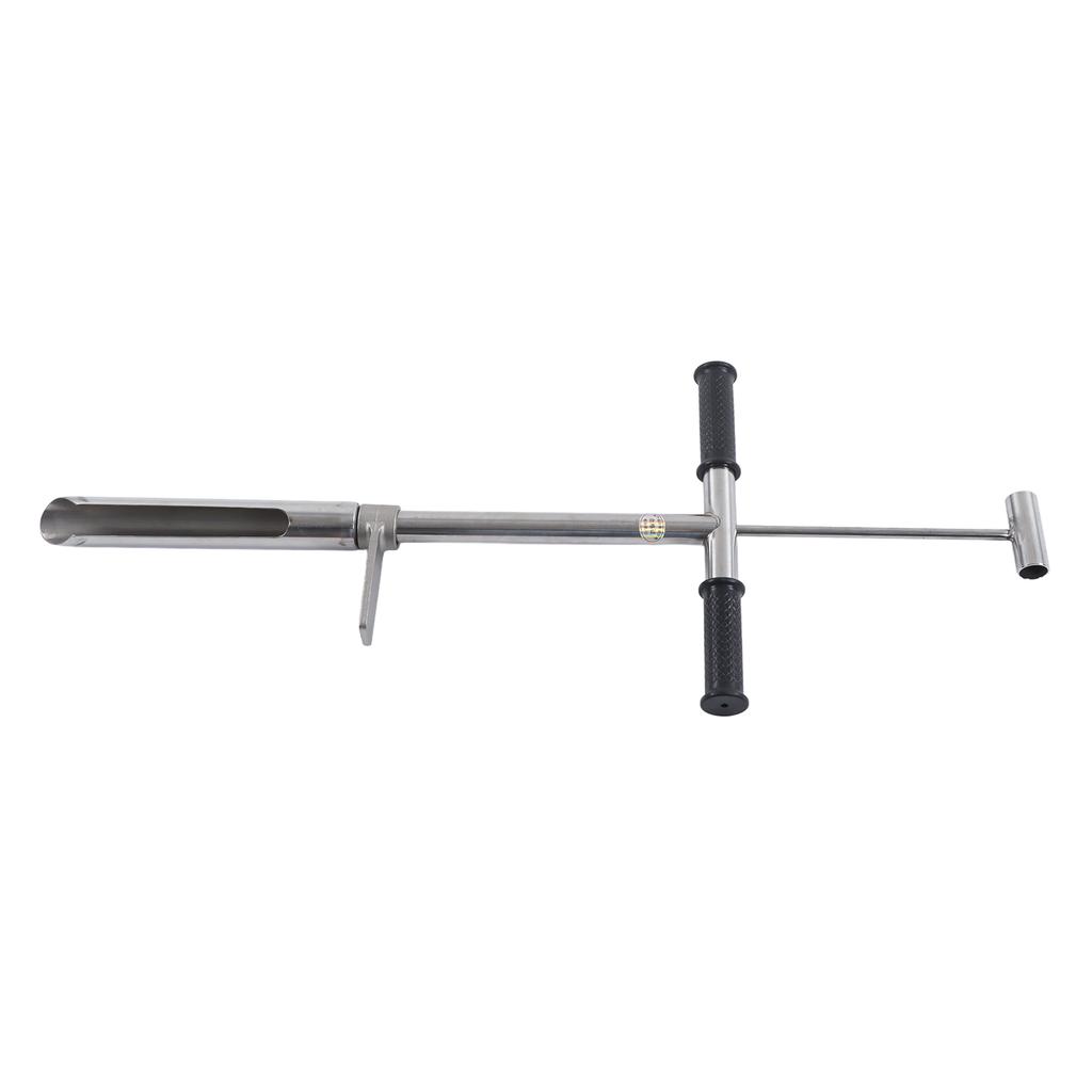 Soil Sampler Probe Tool Stainless Steel Accurate with Ejector Foot Pedal for Lawn Garden