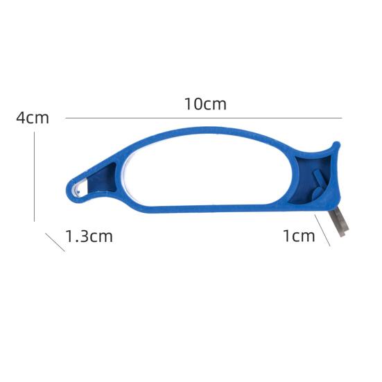 MUQZI Sports Accessory Portable 10cm ABS Diamond Auger Blade Sharpener Winter Ice Fishing Accessory