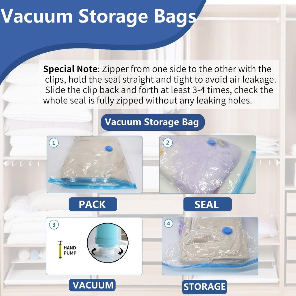 Vacuum Storage Organizer Bags Home Wardrobe Clothes Compression Packaging Sealing Bag for Travel Suitcases Save-Space Organizer