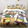 Cartoon Bedding Set C-Calvin&Hobbes 3D Printed Duvet Cover Set Soft Single Twin Double Queen King Size for Kids Child Gift Comic