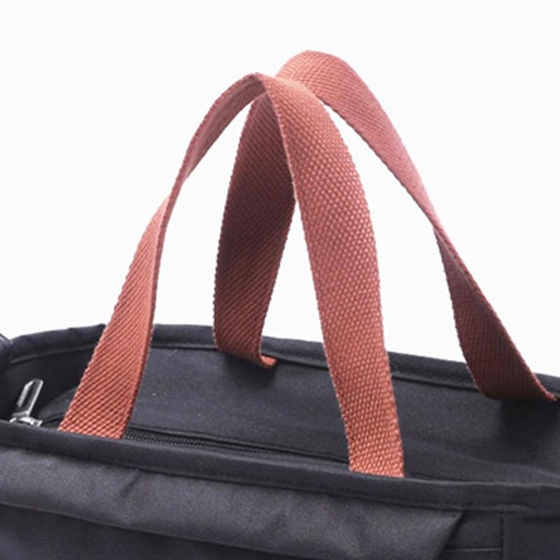 Lunch Bag Handheld Oxford Cloth Thermal Insulated Container Picnic Heat Preservation Food Bag Black