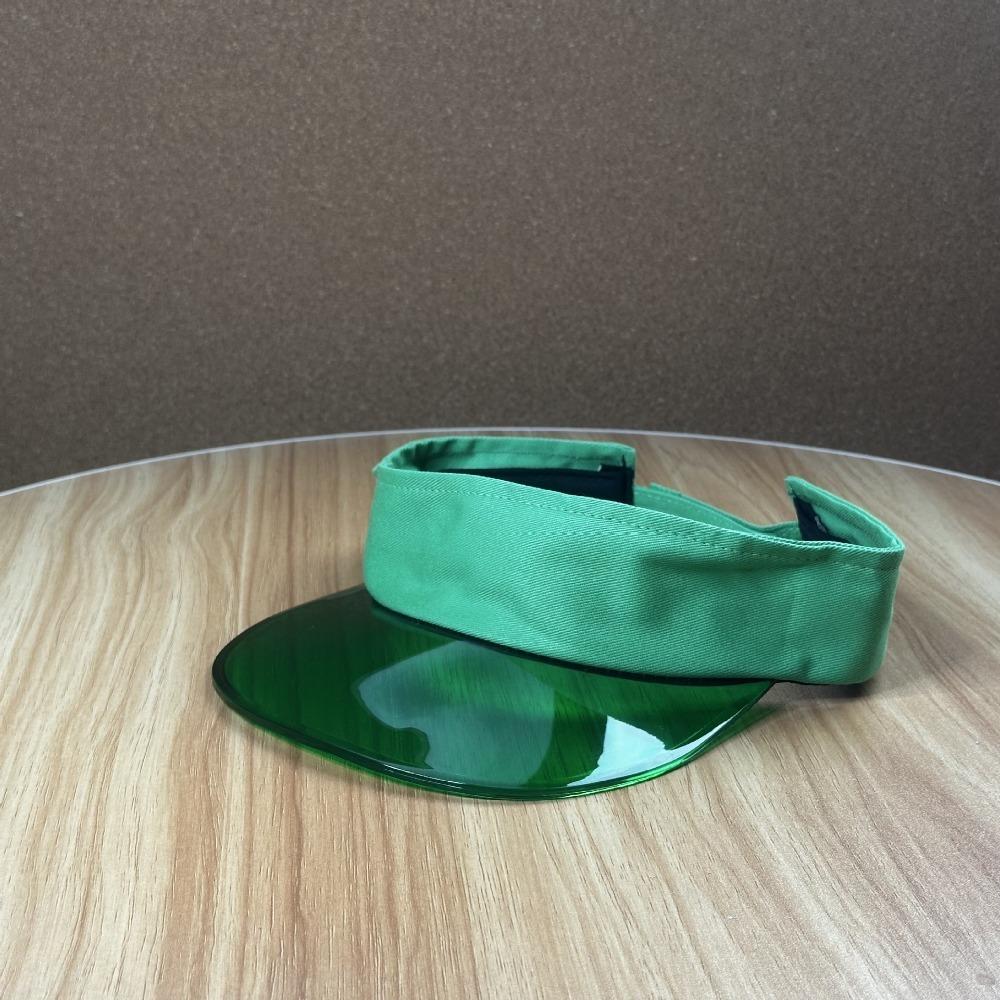 UV-Schutz Leopardendruck Visierkappe Unifarbene Sonnenkappe Modischer Transparenter Hohlhut Camping
