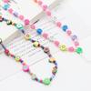 Mobile Phone Chain Beaded Colorful Cartoon Fruit Smiling Face Soft Pottery Letter Beaded To Prevent Mobile Phone from Hanging Chain.