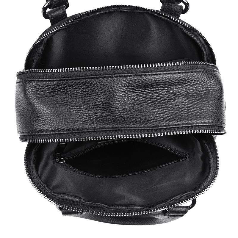 Star first-layer cowhide backpack women's bag trendy multi-functional shoulder backpack portable leather women's bag