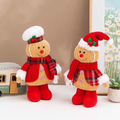 Christmas Gingerbread Man Figurine Creative Doll Ornament Christmas Decorations Scene Setup Hotel Mall Props