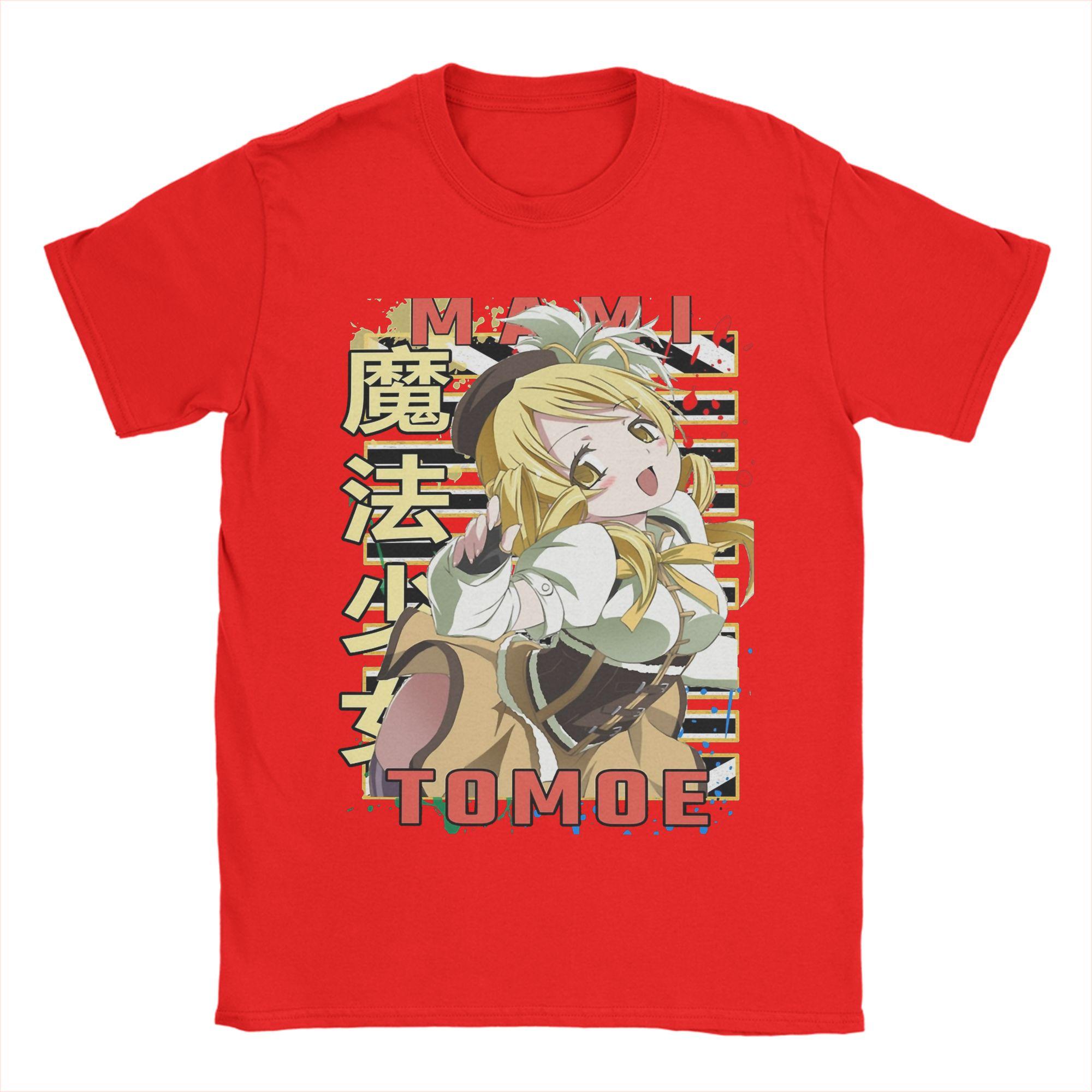 

Unisex Mahou Shoujo Mami Tomoe T Shirts Madoka Magica Anime 100 Cotton Tops Funny Short Sleeve Crewneck Tee Shirt Adult TShirts L