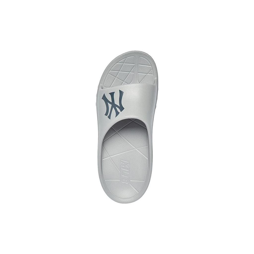 MLB Slipper New York Yankees Thick Sole Fashion Casual Slide Sandals Unisex Footwear Gray Black 3ALPAA123-50GRS