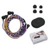URIZONS Colorful Nylon Braided Wired 3.5mm In-Ear Earphones - The Earphones Can Be Worn On the Hand with a Wired Winder, and the Anti-lost Bracelet