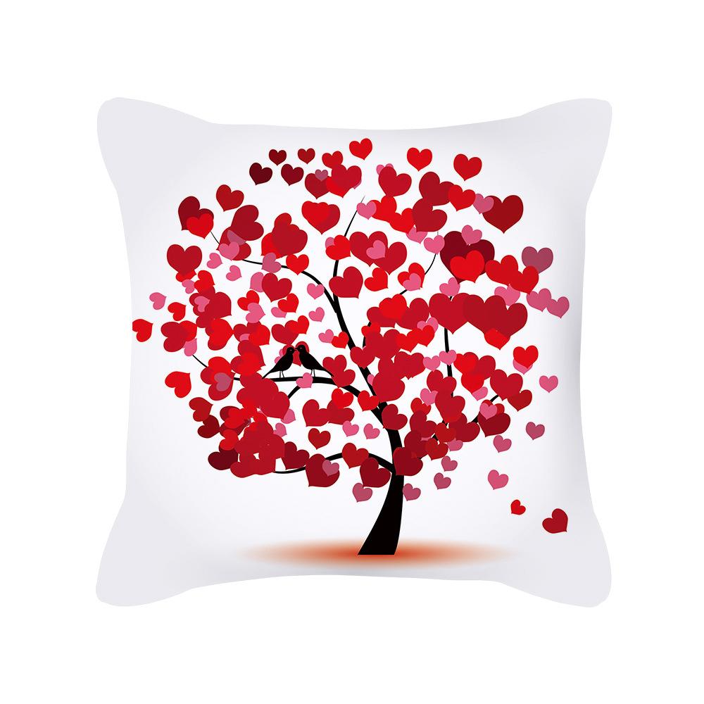 

Nordic Style Ins Homewares Love Tree Pillowcase Gift Cushion Waist Pillowcase Pillowcase 45 * 45cm