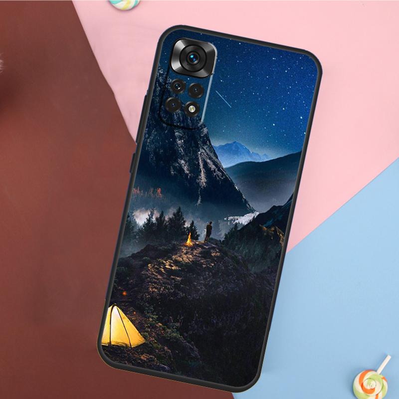Camping Nature Mountain Cover For Xiaomi Redmi Note 13 14 Pro 12 11 9 10 9S 10S 11S 12S Redmi 14C 10C 12C 13C Case