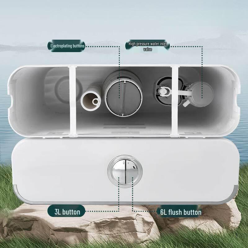 Huihuadu Wall-Mounted Toilet Tank with Strong Flush