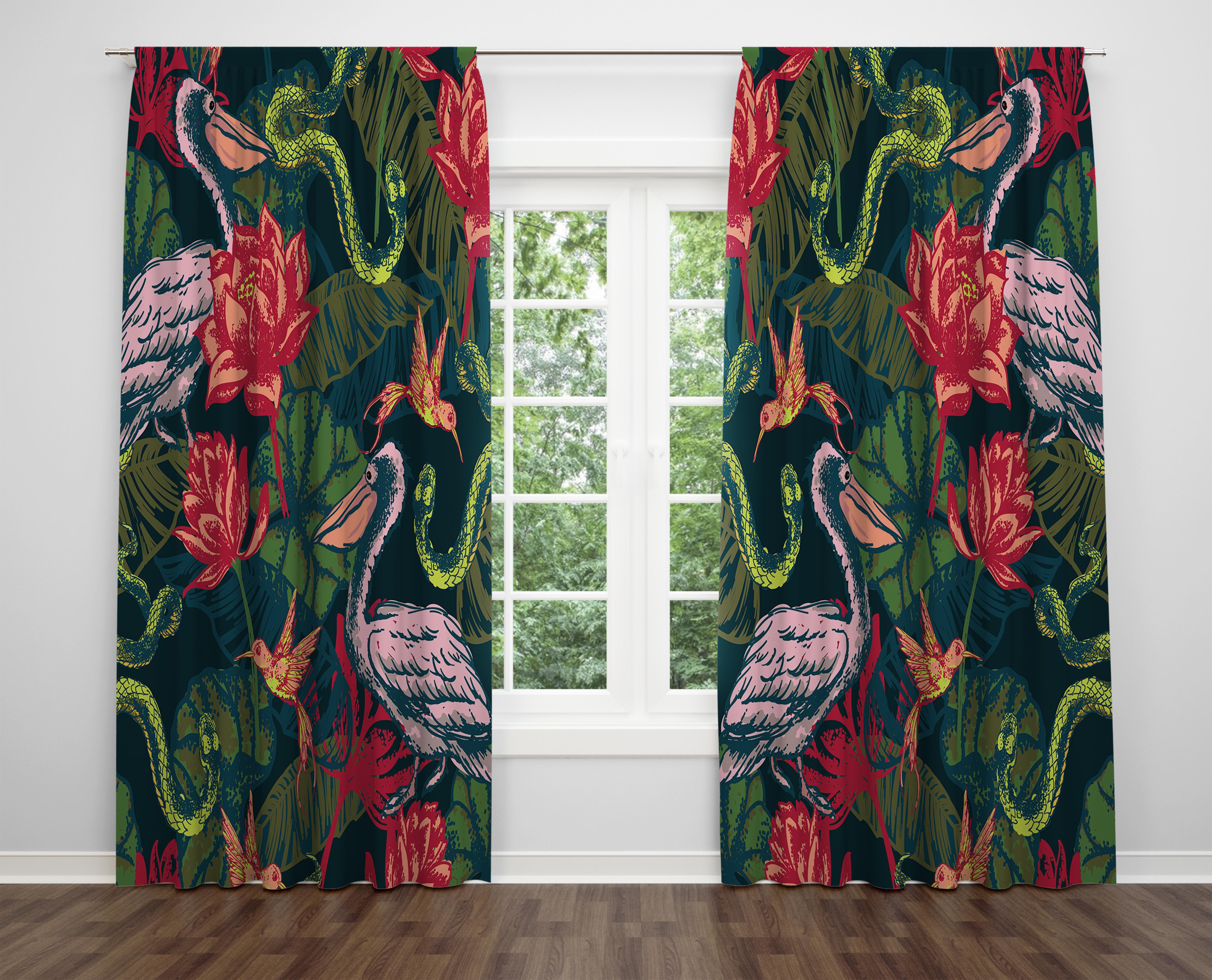 

Декоративний дизайн, високоякісна бавовняна тканина, ви можете вибрати одну або подвійну фіранку з крила 1 piece різнокольоровий