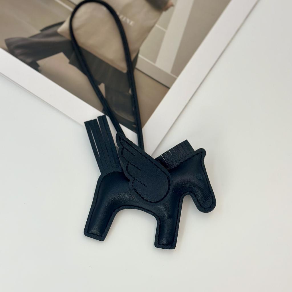 Little Pegasus pendant pu leather platinum bag Kelly bag pendant keychain bag pendant gift schoolbag Pony pendant