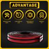 2Set Car Roof Windshield Window Rubber Seal Strip Sealed Moulding Trim Accessori