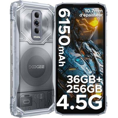 Rugged Smartphone DOOGEE Blade 10 Ultra Energy 36+256GB 6.56" 6150mAh Unbreakable Telephone Android 15 64MP 3-Card Slots/NFC Silver