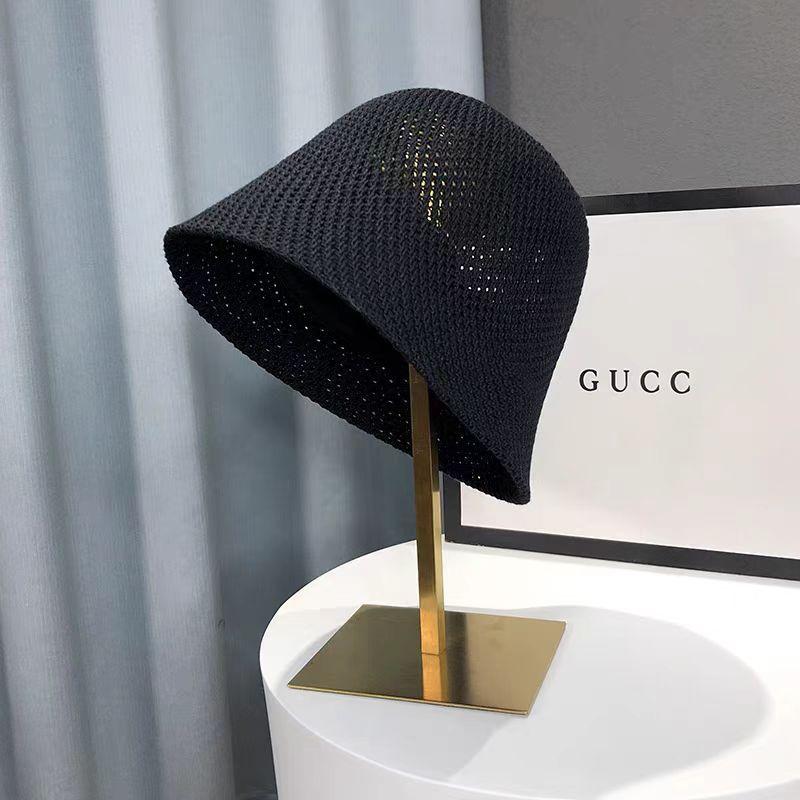Hat Women's Bucket Hat Spring and Summer Hollow Thin Sun Hat Sunshade Bucket Hat Washbasin Hat