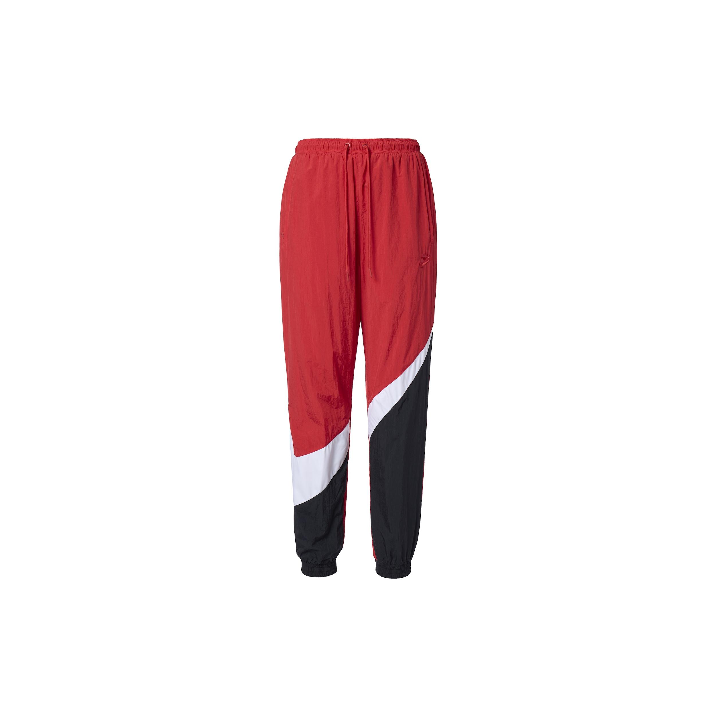 Nike Large Logo Retro Woven Design Sports Pants Red Men s AR9895-657 S