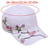 Embroidery Blossom Baseball Hat for Girl Long Brims Soft Fisherman Hat Teens Sunproof Peaked Hat Adjust Sun Hat
