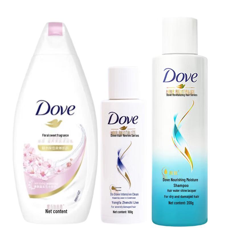 Dove Cherry Blossom Bath & Hair Care Set