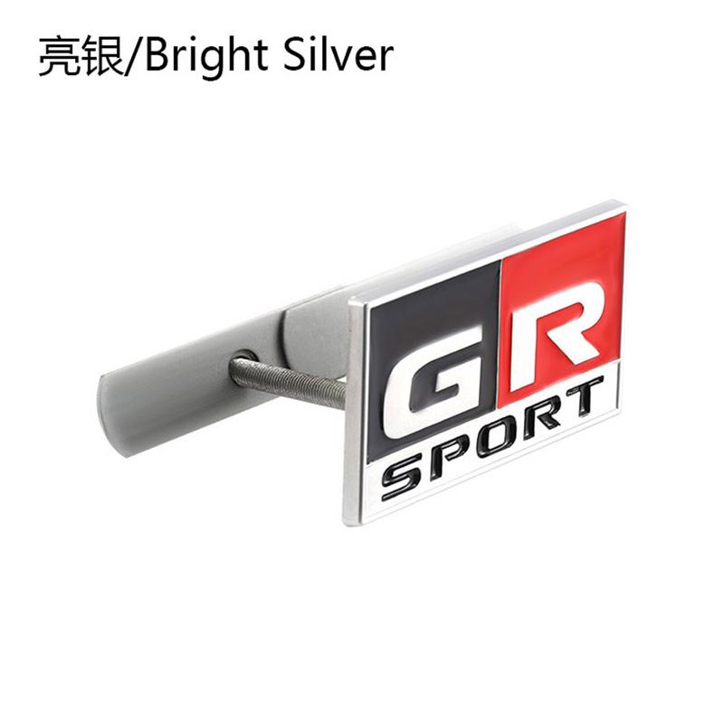 yscr3 3D Metal Car Sticker GR Sport Logo Emblem Badge Decals for Toyota HV YARiS RZ RC RS C-HR Corolla Prius Harrier Camry Tacoma rav4