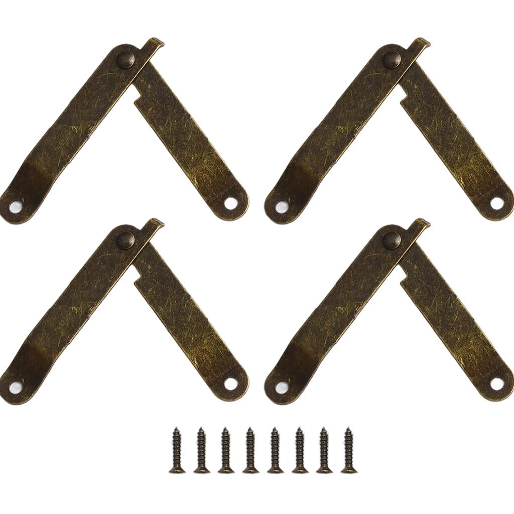 Silver Support Hinges Tables. Yellow 4pcs 68x11 Mm