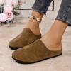 Fashion Women's Shoes 2025 Brand Closed Toe Women's Slippers Fashion Outdoor Casual New Plus Size Best Seller Comfortable Flat Slippers