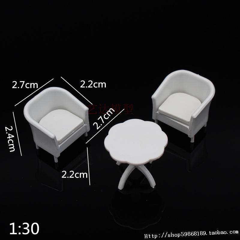 1:30 Scale DIY Construction Sand Table Model Materials for Students: Indoor Furniture, Bed, Wardrobe, Table, Sofa