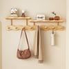 High-Quality Wall-Mounted Entryway Coat Rack with Key Holder and Hanging Hooks for Bags
