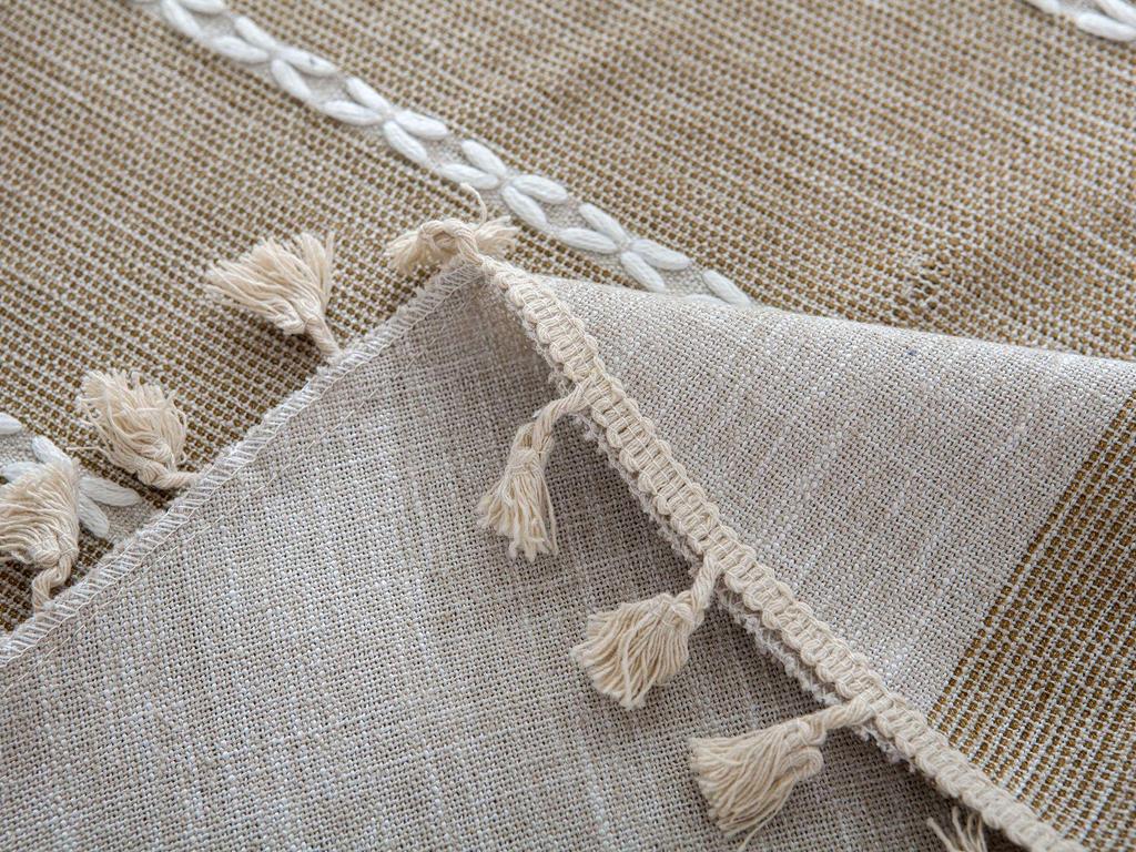 Japanese Cotton Linen Tablecloth - Fresh, Artistic, Round & Rectangular Options
