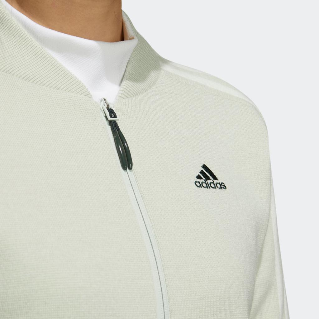 adidas W 3St Ff Jacket Logo Print Three Stripe Detail V Neck Jacket Women Jacket Light-Green HG8248