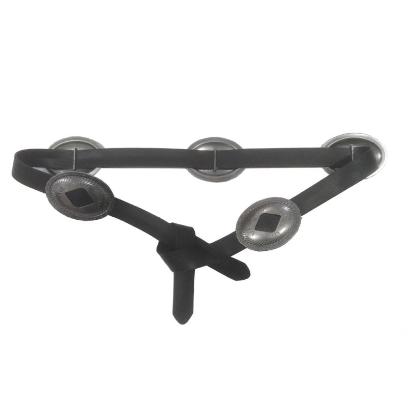 Ковбойский пояс Кончо Поясной ремень Кончо Металлический пояс Вестерн пояс Вестерн пояс Кончо чёрный