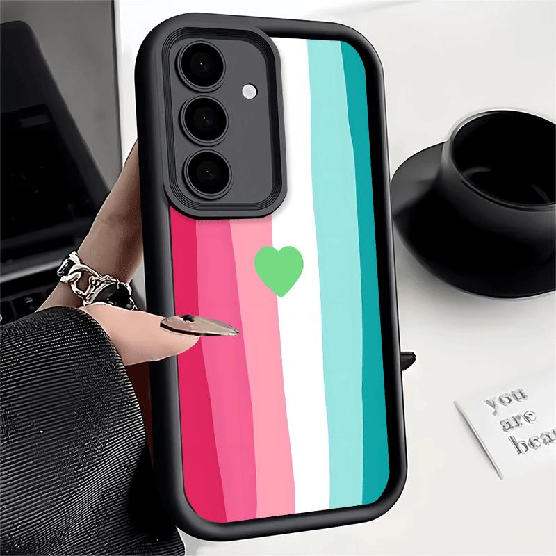 Phone Case for Samsung Galaxy A17 A16 A15 A14 A13 Rainbow Gradient Love Desgin A56 A36 A26 A55 A35 A25 A54 A34 A24 A53 A33 A23 A
