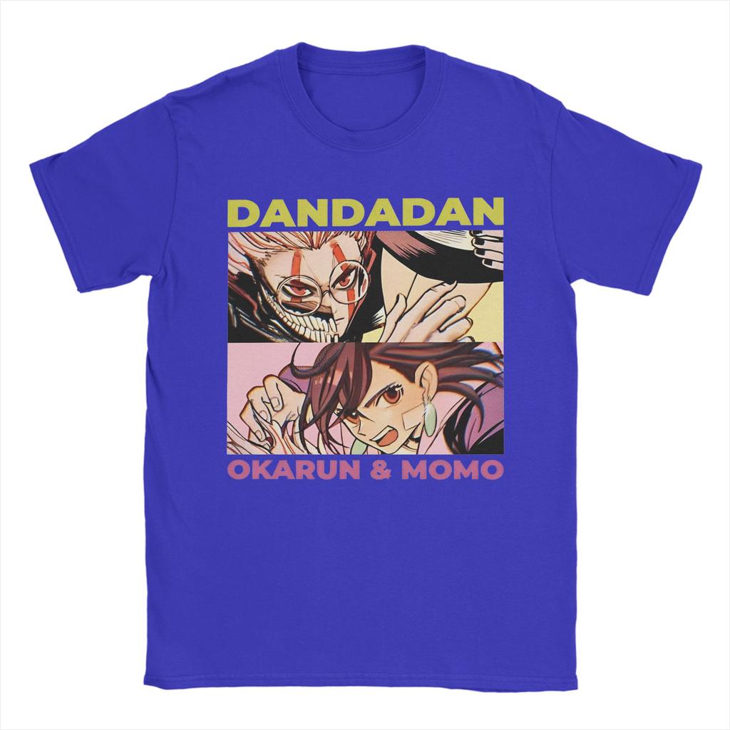 Dandadan Momo Okarun Anime T-Shirt Unisex 100%Cotton Tops Shirts Aesthetic  Round Neck Short Sleeve