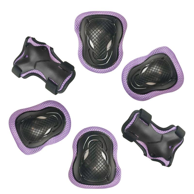 EN14120 Standard Children's Roller Skating Safety Kit Flexible PP Strong Shell Helmet Knee Pads Elbow Pads Protector