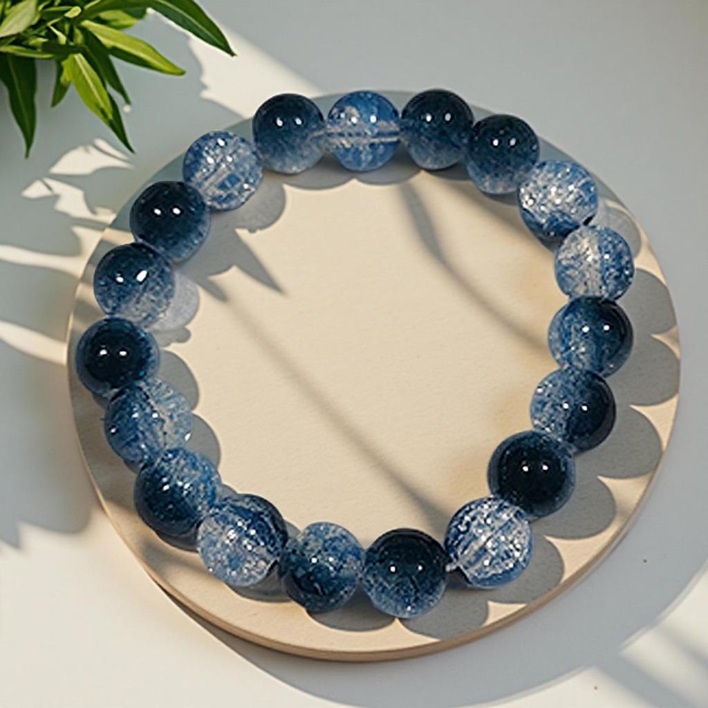 Summer Special Two-Tone Glass Beads Floral Bracelet – Luxurious & Soft Design for Women and Students
