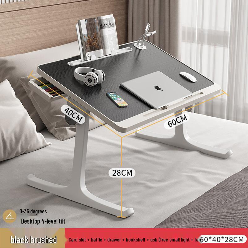 Foldable Dormitory Bed & Bay Window Table with Storage
