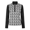 Womens/Ladies Abstract Long-Sleeved Golf Polo Shirt