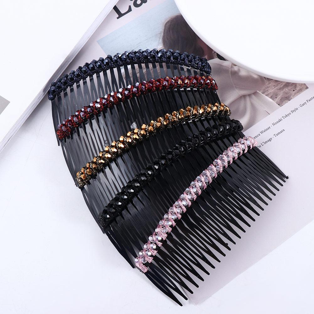 Pro dívky Čelenka Kamínky Ženy Hřeben do vlasů Korejské Barrettes Dívčí ofina Křišťálové spony do vlasů