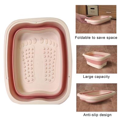 Foldable Foot Bath Bucket Massage Foot Wash Leisure Health Bucket Children Foot Bath Basin Portable Soaking Feet Tub Home Sauna