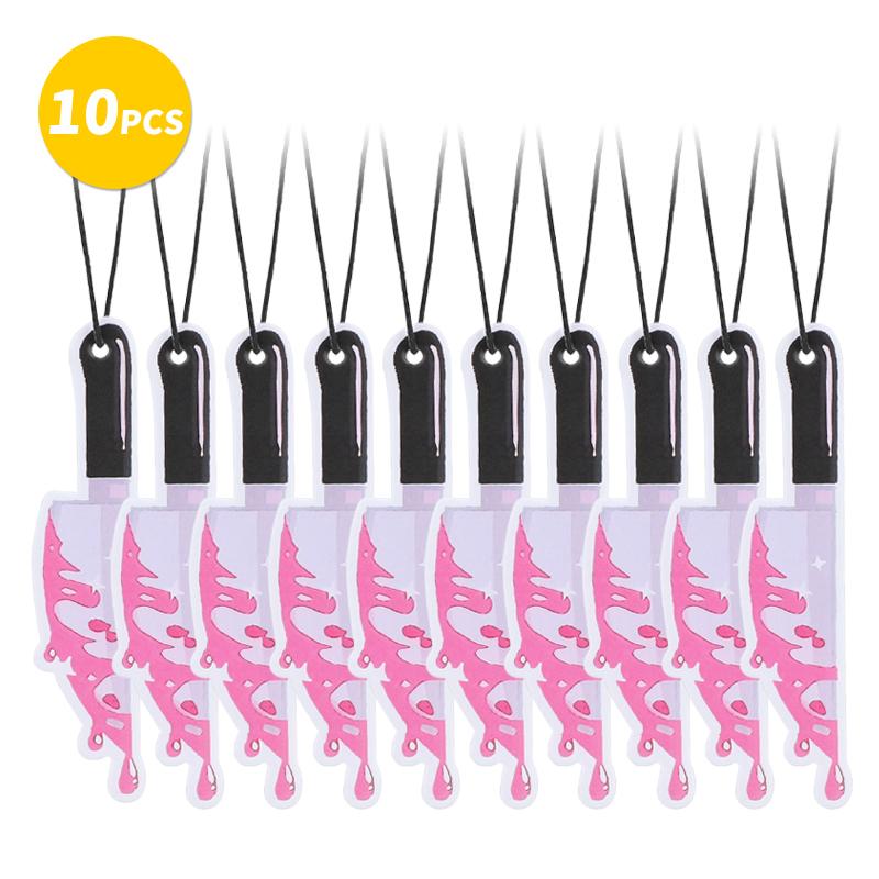 Car Air Fresheners - Pink Ghost Cute Car InteriorAccessories Hanging Scents Anime Freshener Automotive Room Decor