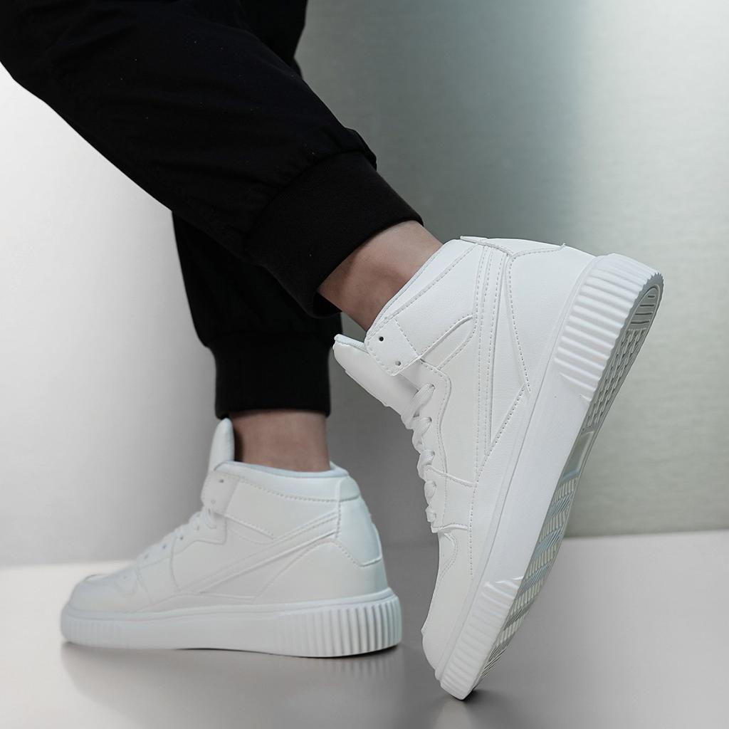 2025 neue Board-Schuhe Herbst und Winter Mid-Top trendige Herrenschuhe Sport trendige Schuhe Herren Casual vielseitige kleine weiße Schuhe Herren