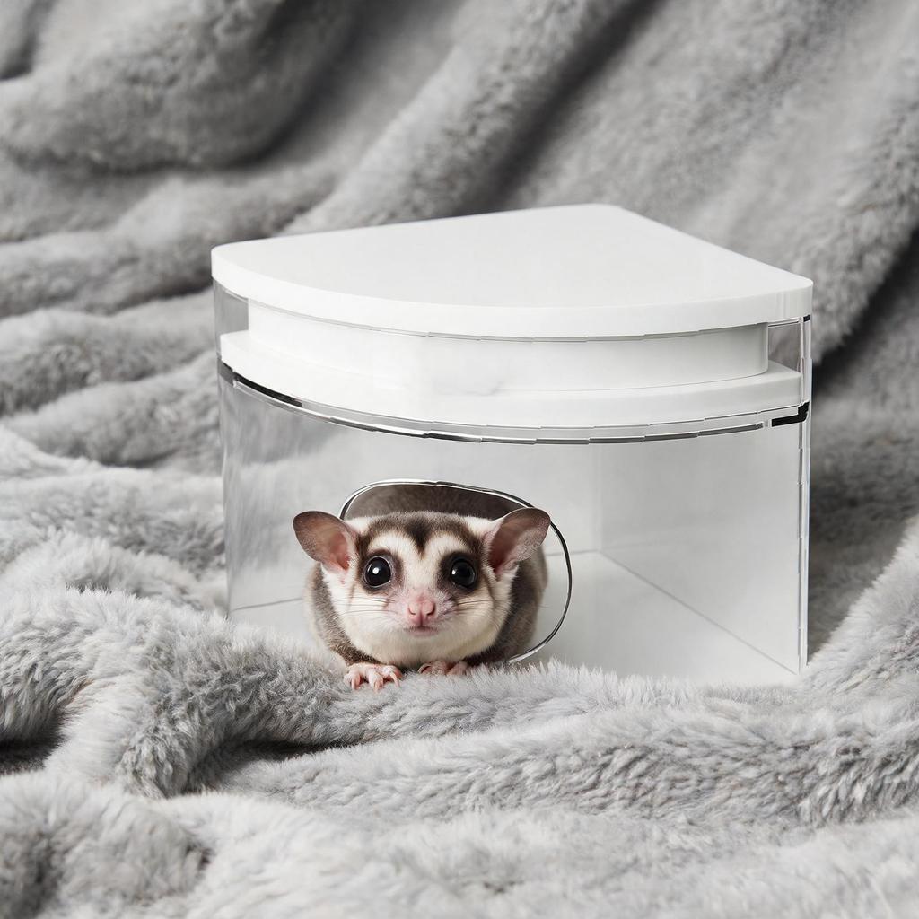 Small Pets House Removable Pets Cooling Shelter Hamster Shelter For Summer Home Indoors Gerbils Chinchilla Golden Silk Bear Mice
