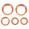5Pcs Orange Center Console Knob Trim Ring Cover Fit For Ford Maverick -